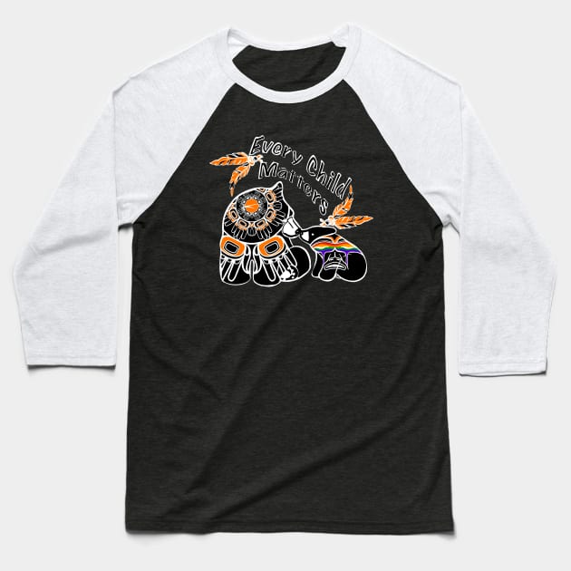 Every Child Matters- Orange Shirt day Baseball T-Shirt by Tori Jo